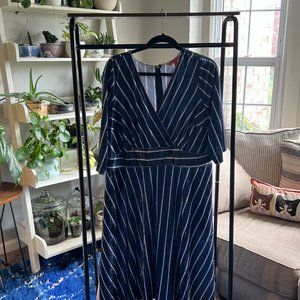 Navy Velvet Dress